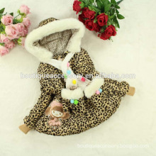 New fashion design girl clothing scarf glove kids winter fur hoodies coats